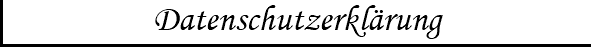 Datenschutzerklärung